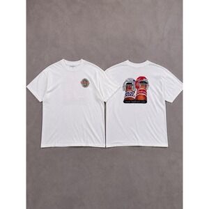 Vintage Bud Bowl 2001 T Shirt Bundle Mens Size Large White Beer Promo Lot Of 2